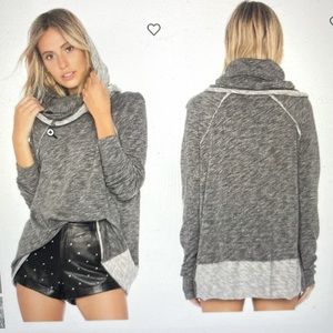 Free People Beach, Cocoon Cowl Pullover Sweatshirt M/L